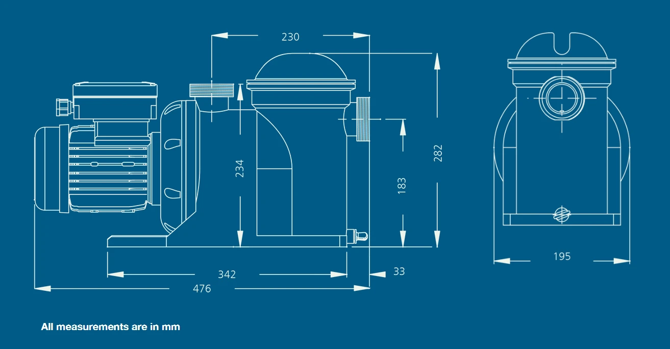 Plastica AG Pump 0.33hp Single Phase 5 Plastica AG Pump 0.33hp Single Phase - Image 3