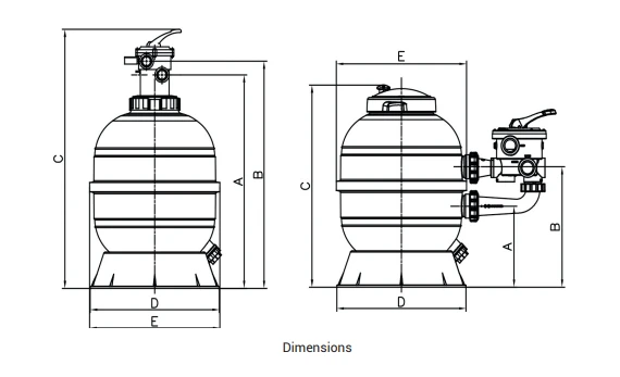Hayward Pro Hi Advanced Side Mount Sand Filter 21″ 5 Hayward Pro Hi Advanced Side Mount Sand Filter 21″ - Image 3
