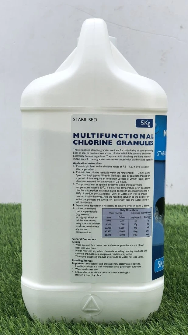 5kg Acti Multifunctional Stabilised Chlorine Granules 4 5kg Acti Multifunctional Stabilised Chlorine Granules - Image 2