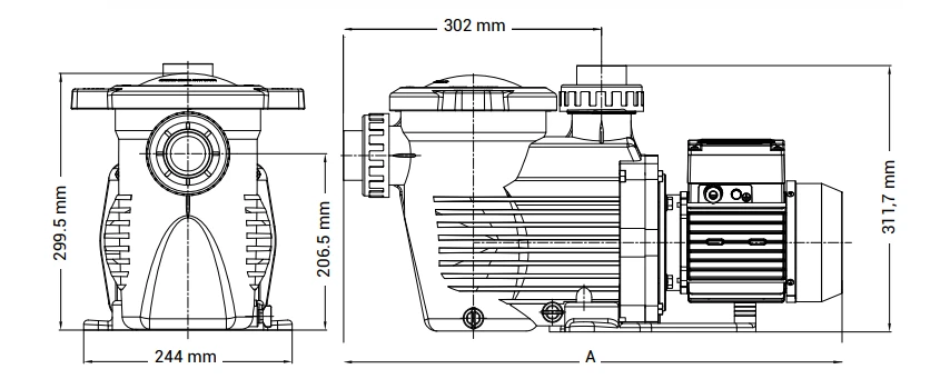 Hayward K-FLO Pump 0.75HP 3Phase 5 Hayward K-FLO Pump 0.75HP 3Phase - Image 3