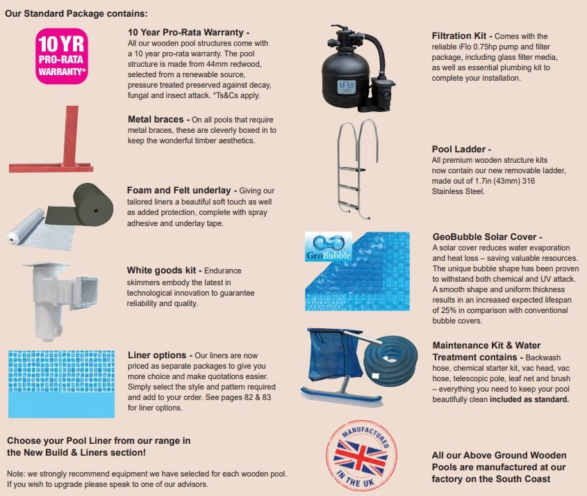 Plastica Belgravia Wooden Pool 4 Plastica Belgravia Wooden Pool - Image 2