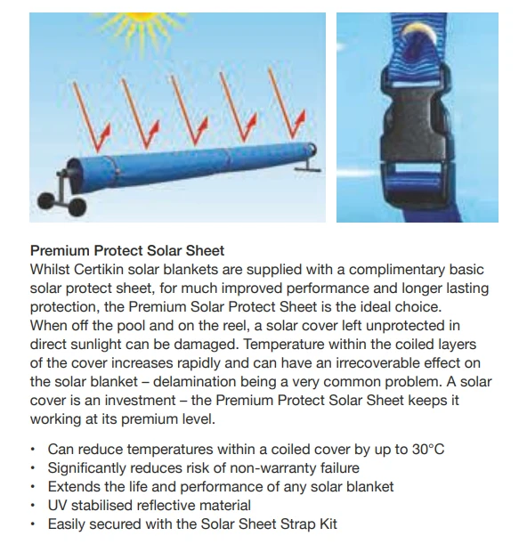 Standard Solar Cover Blue/Blue 500 Micron 20′ X 40′ 6 Standard Solar Cover Blue/Blue 500 Micron 20′ X 40′ - Image 4