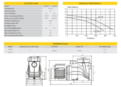 Davey StarFlo Pump 0.75HP Single Phase 5 Davey StarFlo Pump 0.75HP Single Phase -Above Ground Pools Sales StarFlo Spec 2