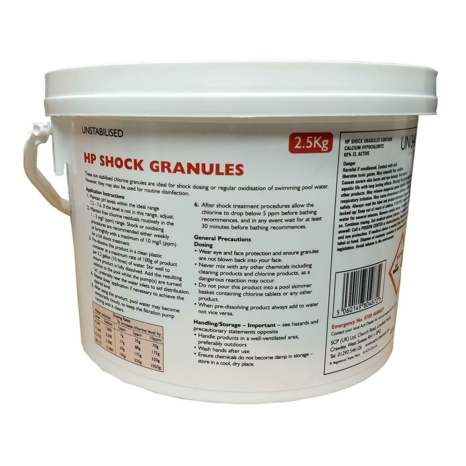 5kg Acti HP Shock Granules 4 5kg Acti HP Shock Granules - Image 2