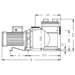 Plastica Argonaut Pump 0.75hp Single Phase -Above Ground Pools Sales av100 2dn s 4