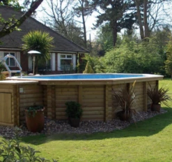 Certikin 4.2m X 4.2m Deluxe Above Ground Wooden Pool -Above Ground Pools Sales certikin wooden pool 1