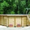Certikin 4.2m X 4.2m Deluxe Above Ground Wooden Pool -Above Ground Pools Sales woodenpool3 2 1